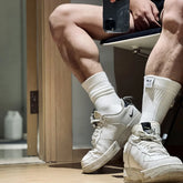 Hearujoy Socks For Men Calcetines Business Socks Crew Meias Basketball Solid Man Socks Cotton Sweat Absorption Sport Men Sock Football