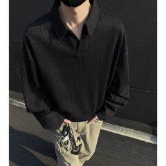 HEARUJOY - Spring Beige Hoodie Men Fashion Casual Lapel Sweatshirt Men Streetwear Korean Loose Black Pullover Hoodie Mens Hoody M-3XL