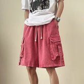 HEARUJOY - Y2K Oversized Short Hip Hop Harajuku Streetwear Korean Style Shorts Baggy Wide Leg Short Pants New Male Brand Clothes