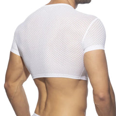 HEARUJOY - Fashion Hot New Stylish Mens Tops T-Shirt Breathable Summer Tank Causal Club Fishnet Regular See-through M-2XL