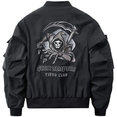 Hearujoy skull embroidery men jacket motorcycle clothes Baseball uniform handsome outdoor harajuku streetwear new tops