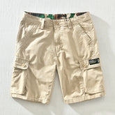 HEARUJOY - Fashion Male Summer Cargo Short Pants Pocket Decoration Cotton Casual Versatile Street Shorts With Multiple Pockets