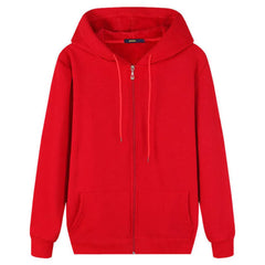 HEARUJOY - Mens Zip Up Hoodie Fleece Lined Jacket Winter Warm Pullover Coat with Hood Casual Streetwear Pullover Sweatshirt