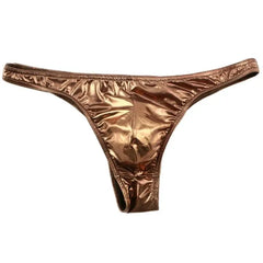 Hearujoy Male Underwear Bikini Imitation Leather Ropa Interior Hombre Sexy Underwear Men Gay Underpants Jockstrap Calzoncillo Hombre