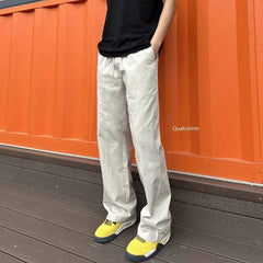 HEARUJOY - Spring Autumn Fashion High Waist Solid Men's Clothing Japanese Style Casual All-match Pocket Button Simplicity Young Chic Pants