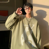 HEARUJOY - Men's Oversized Hoodie Black 5XL Hoodies Oversize for Men Funny Print Man Casual Wear Hoody Male Sweatshirt