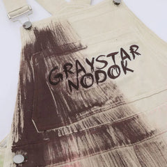 HEARUJOY - Y2K Streetwear Cargo Jeans Jumpsuit Men Hip Hop Tie Dyed Punk Loose Denim Bodysuits Overalls Male Japanese Print Pocket Pants