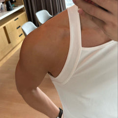 HEARUJOY - Mens Sexy Body Shaping Sports Fitness Casual Vest 2024 New Genderless Breathable Elastic Slim Solid Color Simple Tank Top Unisex
