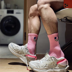 Hearujoy Men Socks Calcetines Cartoon Calcetines Hombre Kobieta Skarpety Crew Ankle Socks Personality Sport Basketball Men's Socks
