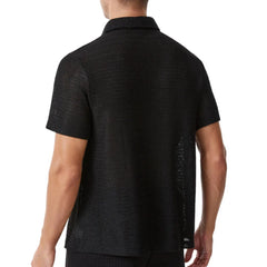 HEARUJOY - Men's Solid Color Short-Sleeved Shirt American Retro Fashion Trend Street Loose Breathable Casual Daily Niche Men's Tops