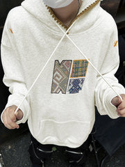 Hearujoy American Retro Ethnic Woven Hooded Sweatshirt Men's Autumn High Street Loose Casual Youth Pullover Jacket Embroidery Streetwear
