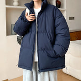 HEARUJOY - Fashion Oversized Parka Coats Men Korean Winter Cotton Padded Jacket Thick Warm Puffer Jacket Windbreaker Bubble Coat
