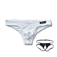 Hearujoy Men's Briefs Sexy Underwear For Men Half Wrapped Two Pieces Gay Men's Panties Sissy Breathable Ropa Interior Hombre Underpants