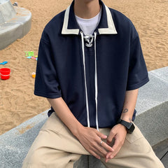 HEARUJOY - New Men Polo Shirt Business Autumn Polo Shirt Long Sleeve Casual Male Polo Shirt Fit Slim Korean Clothing Button Shirts Q66