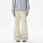 HEARUJOY - Retro Washed Vintage Multi Pocket Work Pants For Men And Women, Straight Leg Loose Fitting Street Casual Vintage Cargo Pants