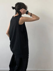 Hearujoy Sport Men's Tank Tops Gym Hombre Sleeveless Tee Vest Men Streetwear Loose Casual Basketball Brown O-neck Cotton