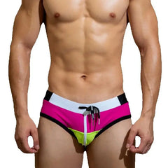 Hearujoy Men Underwear Gay Briefs Men's Swim Trunks Ropa Interior Hombre Calzoncillos Swimwear Sexy Lingerie Patchwork Cuecas Masculinas