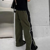 Hearujoy Hippie Wide Loose Baggy Straight Summer Casual Pants Man Hip Hop Trousers for Men Thin Mens Clothing Harajuku Fashion New in Y2k
