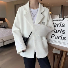 HEARUJOY - Party Men's Suit Jackets Oversize Plus Big Size Male Blazer Coat Single Breasted Clothing Fashion 2024 Elegant Premium