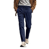 HEARUJOY - Corduroy Men's Casual Paisley Patchwork Joggers