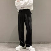 HEARUJOY - Mens Suit Trousers British Style Straight Trousers Business Versatile Streetwear Casual Trousers Men'S Clothing Summer New