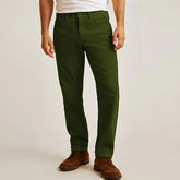 HEARUJOY - Spring Autumn Fashion Men's Corduroy Pants Vintage Solid Color Textured Trousers For Men Outdoor Casual Pants Office Male