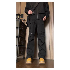 HEARUJOY - American Retro High Street Men Straight Wide-leg Casual 2025 New Fashion Trendy Work Pants
