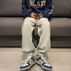 HEARUJOY - Plain Male Sports Pants Joggers Fashion Y2k Autumn Winter Essential Casual High Quality Harajuku Harem Trousers Men's Sweatpants