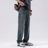 HEARUJOY - High Quality American Luxury Vintage Loose Straight-Leg Jeans Oversized Streetwear Wide-Leg Denim Pants for Men Plus Size 40