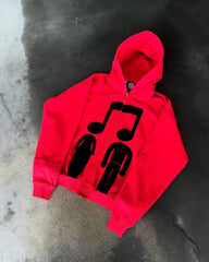 HEARUJOY - Spring New Harajuku Personalized Simple Printed Zipper Hoodie European and American Retro Casual Loose Couple Long Sleeve