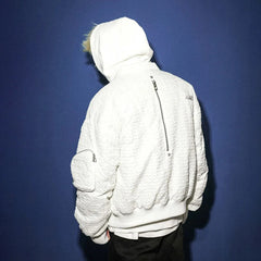 Hearujoy Aviator Style Jacket Retro Winter And Autumn Zipper Fashion Trendy Wrinkled Niche Men And Women Personalized Vibe Caot For Men