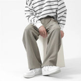 HEARUJOY - Black Suit Pants Men Fashion Society Mens Dress Pants Korean Loose Straight Wide Leg Pants Mens Office Formal Trousers M-2XL