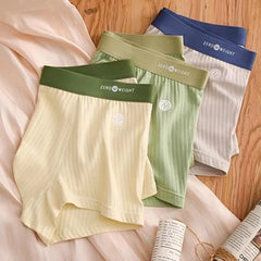 Hearujoy Mens Panties Cotton Men's Underwear Breathable Man Boxershorts Comfortable Striped Contrast Men Underpants Large Size L-6XL