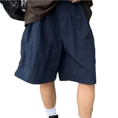 HEARUJOY - Beach Wear XL 2XL Casual Summer Pants Summer Breathable Shorts Gym Jogger Quick Drying Shorts Elastic Waist Knee Length