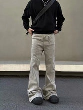 HEARUJOY - Cyber Y2K Fashion Baggy Stacked Flare Jeans Pants Men Clothes Streetwear New Rock Vintage Long Trousers Ropa Hombre