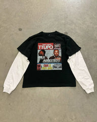 Hearujoy American hip hop trend new print splicing long sleeve women round neck pullover autumn hoodie goth street oversized sweatshirt