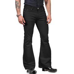 HEARUJOY - Summer Men's Casual Flared Slim Fit Cargo Pants Classic Business Straight Loose Trousers