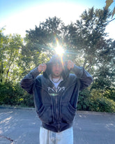 Hearujoy Y2K Ninja Hoodie Gothic Trendy Double Hat Design Functional Streetwear Vintage High Street Men Women Oversized Casual Pullover