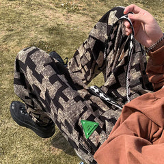 HEARUJOY - American Pants Men Korean Style Loose Feet Casual Pants Nine-point High Street Fashion Trousers