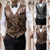 HEARUJOY - Autumn And Winter New Men's Solid Color V-Neck Vest Jacket French Retro Fashion Trend Slim Casual Breathable Niche Men's Tops