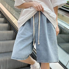 HEARUJOY - Daily Wear Workplace Attire Black Mens Jeans Casual Wear 8 Sizes Available Lightweight Polyester Workplace Suitable