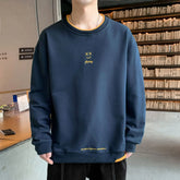 HEARUJOY - Men Sweatshirts 2025 Spring Autumn Casual Pullover for Male Oversize Hoodies Letter Embroidery Loose Tops Hip Hop Streetwear