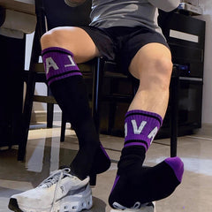 Hearujoy Socks For Man Calcetines Medias Internet Celebrity Stockings Sexy Men Chaussettes Homme Letter Compression Stockings Personality