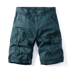 HEARUJOY - Summer New Tactical Cargo Shorts Men Khaki Jogger Cotton Shorts Men Casual Loose Knee Length Pants