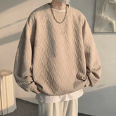 HEARUJOY - American Style Men's Crew Neck Sweatshirt Basic Pullover Harajuku Sweatshirt Long Sleeve T-shirt Fashion Men's Clothing 5XL