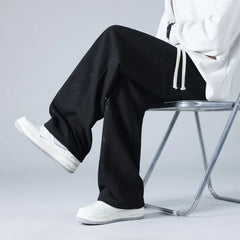 HEARUJOY - Men's Outdoor Printed Trendy Comfortable Straight Leg Pants Are Comfortable Versatile Breathable High-quality Straight Leg Pants