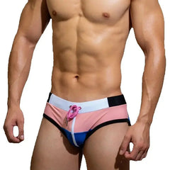 Hearujoy Men Underwear Gay Briefs Men's Swim Trunks Ropa Interior Hombre Calzoncillos Swimwear Sexy Lingerie Patchwork Cuecas Masculinas