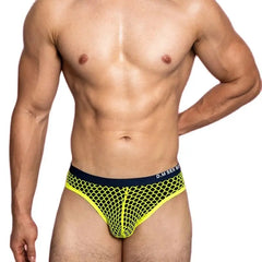 Hearujoy Underwear Man Sissy Men's Panties Big Mesh Gay Sexy Underwear Breathable Calcinha Low-Rise Slips Thongs Men Hollow Calzoncillos