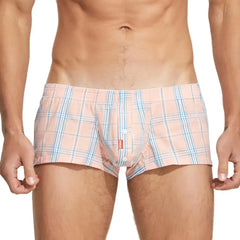 Hearujoy New Mens Plaid Boxer Shorts Men Cotton Underwear Underpants Loungewear Sleepwear Aro Pants Shorts Boxers for Man