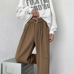 Hearujoy Korean Men Italian Style Naples Suit Pants Oversized Sagging Sensation Loose Straight Trousers Spring Summer Ins Trendy Pants